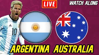 ARGENTINA vs AUSTRALIA FULL MATCH REACTION WATCH ALONG FIFA WORLD CUP 21 Australia vs Argentina [upl. by Cristian311]