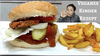 Vegane Burger  Kinder Rezept [upl. by Innaig407]