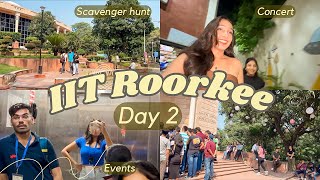 IIT Roorkee Vlog  Thomso Day 2🎀✨ [upl. by Eilojne616]