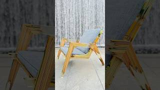 Recycled skateboard and epoxy lounge chair ✨ recycledskateboards furnituredesign [upl. by Ross]