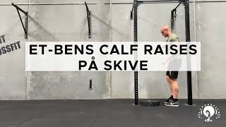 ETBENS CALF RAISES PÅ SKIVE  HCA CROSSFIT [upl. by Aliet539]