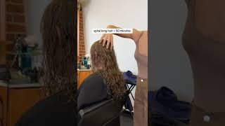 PARRT 1 perm amp how long it took to wrap perming curlyhair hairsalon hairstyle hairstylist hair [upl. by Apilef]