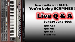 New expensive synths are a scam  Live Q amp A with Espen Kraft [upl. by Ogires956]