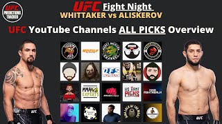 Overview of ALL PREDICTIONS for UFC Fight Night  Whittaker vs Aliskerov [upl. by Dori]