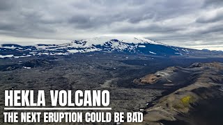 All About Hekla Volcano in Iceland  The New Eruption Pattern and New Drone Footage [upl. by Eimmaj]