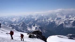 Climb Mount Elbrus To Pastukhov Rocks 4700m [upl. by Enyedy]