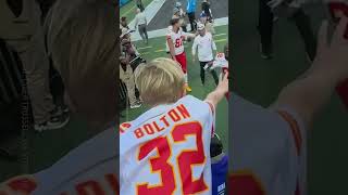 Kansas City Chiefs player catches young fan who fell from stands [upl. by Bunow]