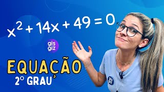 EQUAÇÃO DO 2º GRAU COMPLETA  COMO RESOLVER COM TRINÔMIO QUADRADO PERFEITO \Prof Gis [upl. by Solhcin]