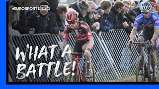 🔥 LASTLAP ATTACK  CycloCross Superprestige Ruddervoorde 2023  Mens Highlights  Eurosport [upl. by Mulford518]