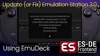 Steam Deck UpdateFix Emulation Station 30 feat EmuDeck [upl. by Nickey144]