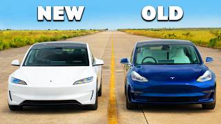 New Tesla Model 3 Performance v Old DRAG RACE [upl. by Marleen]