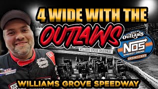 Racing with the World of Outlaws at Williams Grove Speedway  Dirt Track Sprint Car Racing [upl. by Yttel]