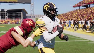 College Football 25 Gameplay  Iowa vs Iowa State  Full Game PS5 [upl. by Adalia927]