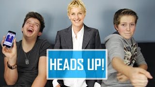 The Heads Up Challenge Ellen Degeneres Game [upl. by Oile]