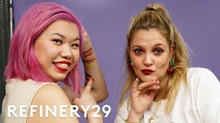 LIVE Drew Barrymore Talks All Things Beauty  Beauty With Mi  Refinery29 [upl. by Attevad661]