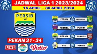 Jadwal Persib Liga 1 2024  Persib vs Persebaya  Persita vs Persib  Live Indosiar [upl. by Zerelda]