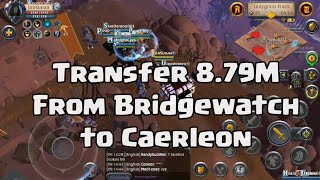 albion online  Transfers loot 879m from bridgewatch to caerleon [upl. by Nitaf]