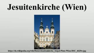 Jesuitenkirche Wien [upl. by Trinatte]