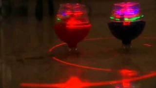 SuperSonic Laser GYRO TOP Toy gives LED Laser Lightshow [upl. by Pauletta]