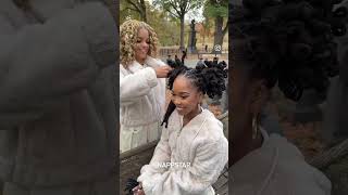 Super cute Flexi Rods Curls  Book Appointment now wwwNappStarcom locs locstylesforwomen book🎄 [upl. by Hedvige]