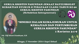 Kebaktian Minggu  GKP Jemaat Dayeuhkolot  Minggu 17 November 2024 [upl. by Kluge]