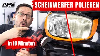 Blinde Scheinwerfer polieren wie ein Profi in 10 Minuten [upl. by Windy]