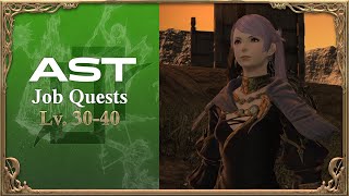 FFXIV Astrologian AST Job Quests  Cutscenes  Levels 30 to 40 [upl. by Jedd]