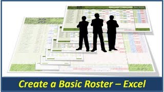 Excel Roster  Create a Basic Roster in Microsoft Excel [upl. by Areikahs]