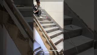 Stairs Installation stairs construction trending fyp fypシ゚viral fypshort short [upl. by Eskill]