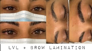 HOW TO  LVL LASH LIFT AND BROW LAMINATION TUTORIAL [upl. by Tniassuot]