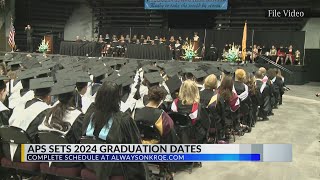 APS announces 2024 high school commencement dates [upl. by Hildegarde]