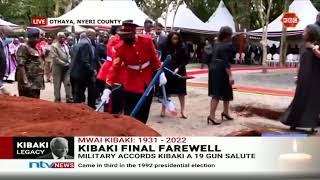 Burial Mwai Kibakis grandson Sean Andrew throws his ring in the grave [upl. by Anina956]