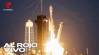 SpaceX lanza cohete Falcon 9 con una carga de 490 satélites Starlink  Al Rojo Vivo  Telemundo [upl. by Ameerak]