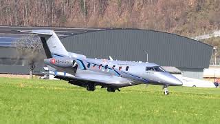 Pilatus PC24 HBVXB landing at Buochs Airport [upl. by Atteuqaj]