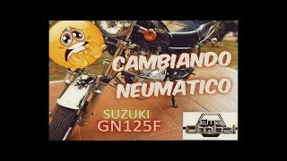 Cambio Neumatico Kenda por Pirelli Tubeless  Suzuki GN125 [upl. by Phylys]