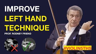 Improve violin left hand fast  Rodney Friend  Violin Masterclass [upl. by Sulrac]