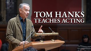 Oscar winning actor amp writer Tom Hanks gives the Oxford Union an acting lesson [upl. by Hazeefah550]