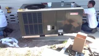 AC Package Equipment Goodman System Install [upl. by Cottrell]