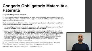 Congedo Obbligatorio Maternità e Paternità [upl. by Icnan]