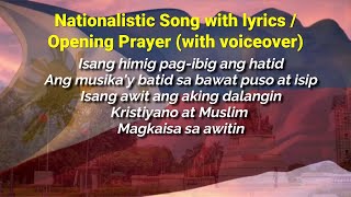 Nationalistic Song  Opening Prayer LAC SESSIONTRAININGSSEMINARS [upl. by Alfons]