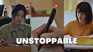 Im Unstoppable  study motivation from kdramas 📚 [upl. by Mychal]