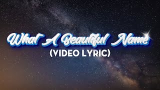 What A Beautiful Name Lyric Video  Hillsong Worship whatabeautifulname worship hillsong [upl. by Mima]