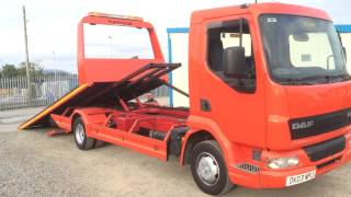 DAF LF 45 150 75 TON CW NUGENT TILT amp SLIDE SPEC LIFT [upl. by Ewell596]