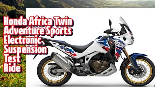 2024 Africa Twin Adventure Sports Electronic Suspension  Manual Version  NT1100 Owner View [upl. by Gniy]