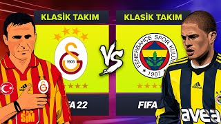 FENERBAHÇE EFSANELERİ vs GALATASARAY EFSANELERİ  FIFA 22 KARİYER MODU ALLSTAR KAPIŞMA [upl. by Dnomrej492]