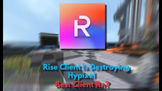 Destroying Hypixel With Rise Client  wLowHop SameY Scaffold Etc [upl. by Nnaeiluj]