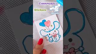 How To make homemade Cinnamoroll stickers satisfying diy shorts [upl. by Slyke401]