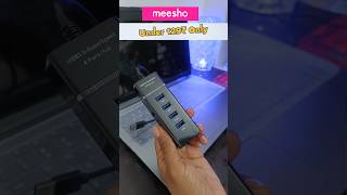 Terabyte  4 Port USB HUB 30 UNBOXING shorts short usbhub from Meesho viralvideo unboxing [upl. by Glennis92]