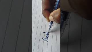 Anshika Name Lettering Design howtowritecursivestepbystep cursivecalligraphy [upl. by Mcmahon]