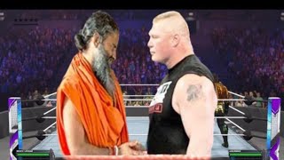 WWE 2K23 BROCK LESNER VS RAMDEV BABA [upl. by Laniger]